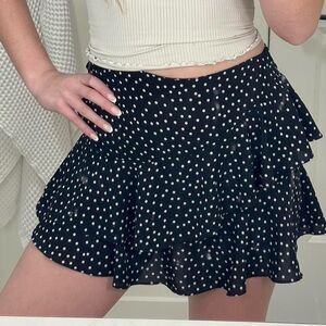 Polka Dot Ruffle Skirt